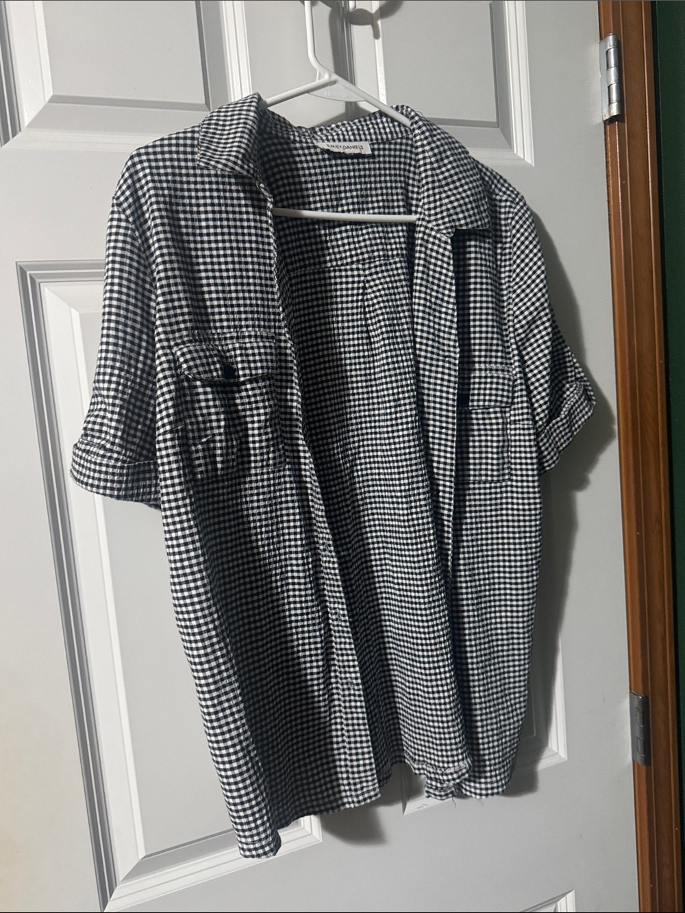 Emily Daniels Women Checked Shirt - Black & White